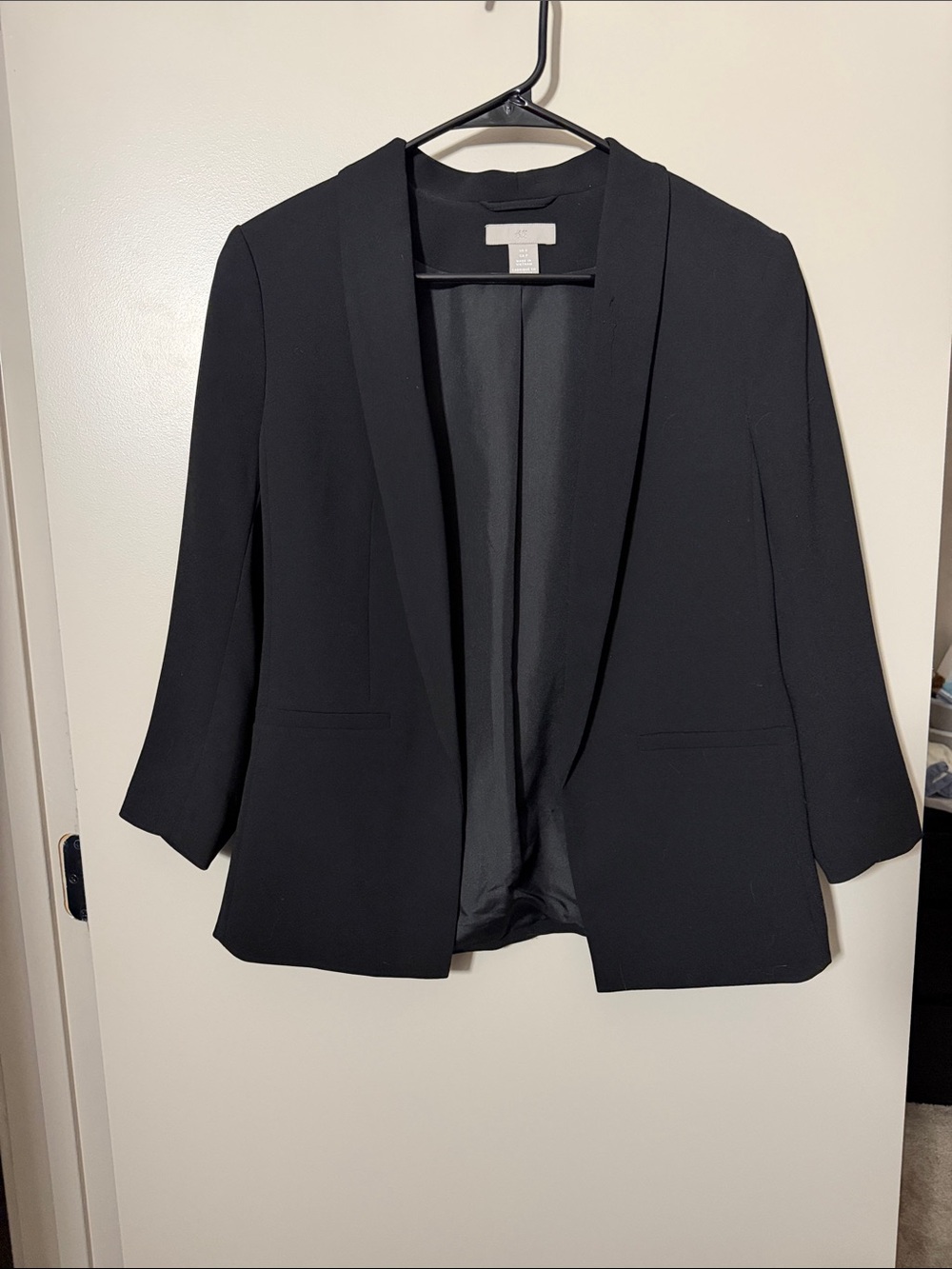 H&M Black Open-Front Women's Blazer